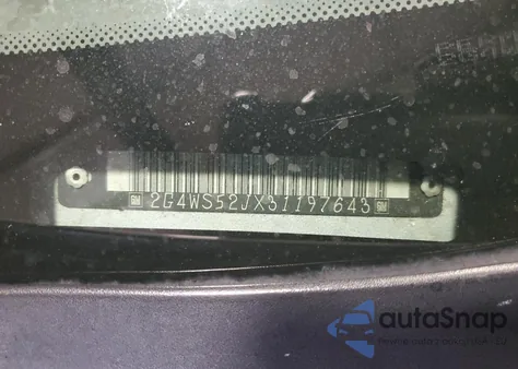 2003 Buick Century Custom from USA, damaged, VIN 2G4WS52JX31197643